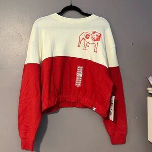 47 Georgia Bulldogs Cropped Long Sleeve New with Tags Size L